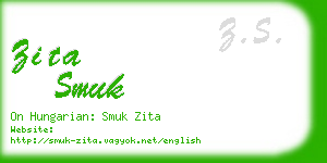 zita smuk business card